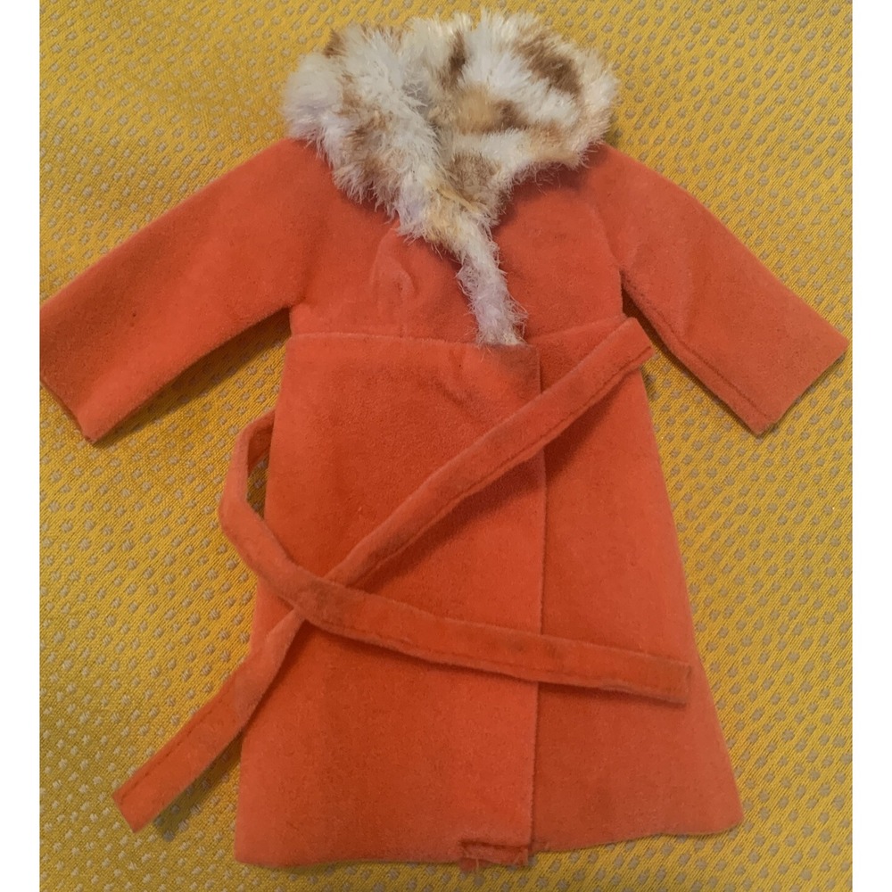 Vintage Barbie Animal Print Orange Coat #1510 Sears Exclusive Rare orange fur